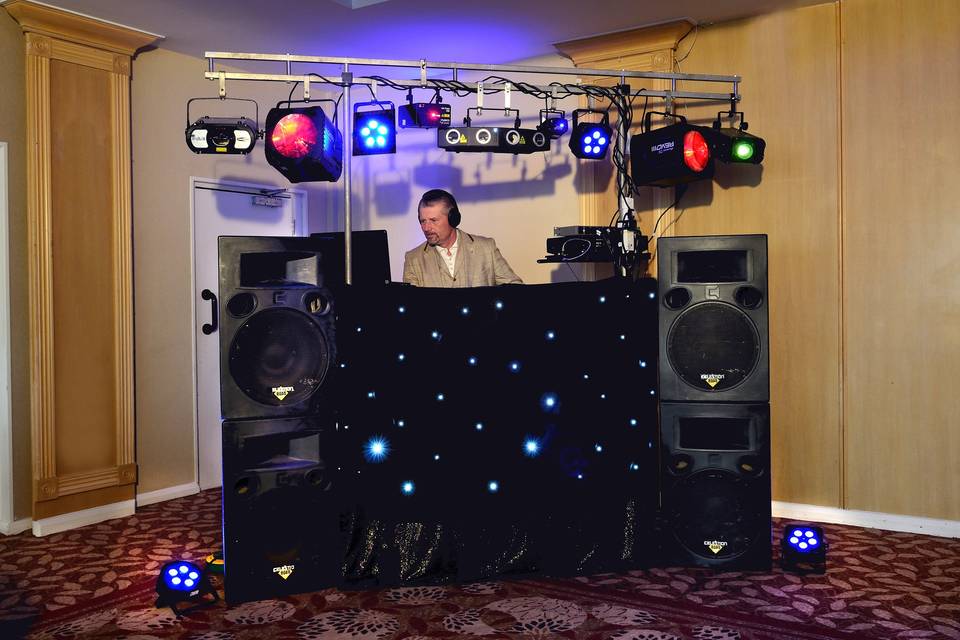 DJ Sean and his light show