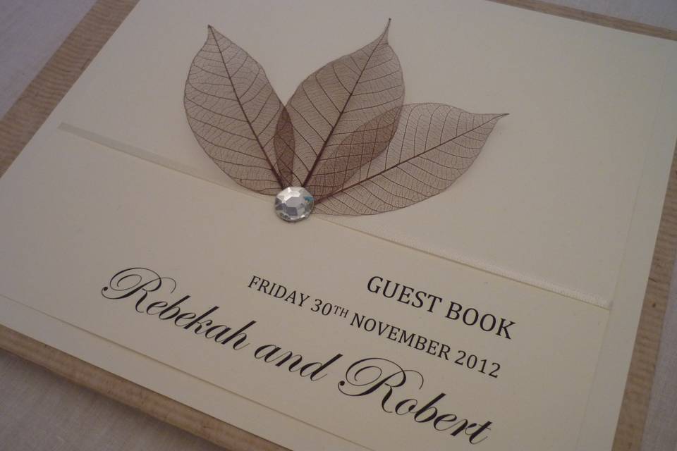 Guest Book - Bow Design