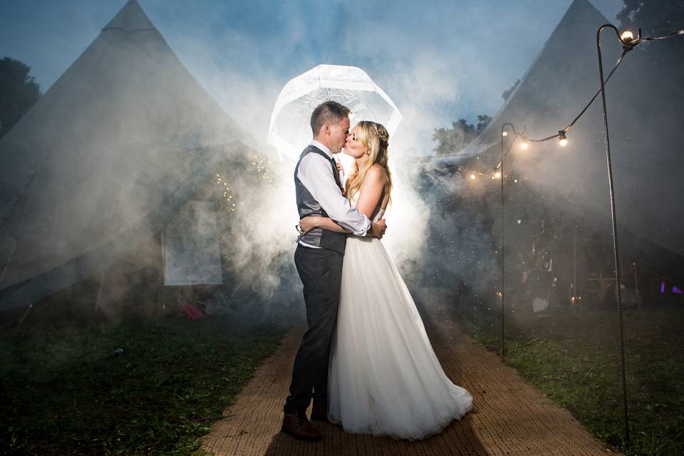 George & Andy's Tipi wedding