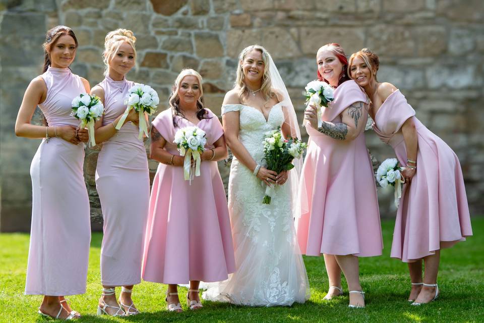 Bride & bridesmaids