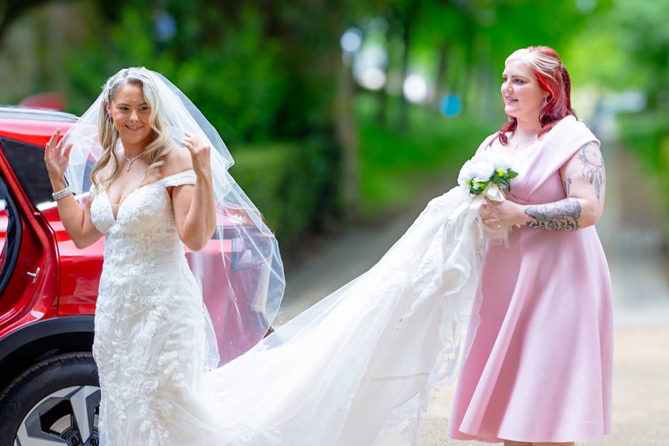 Bride's arrival