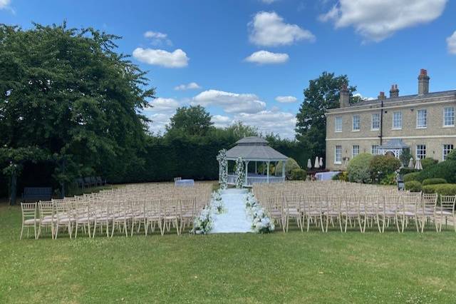Garden Ceremony 250 people