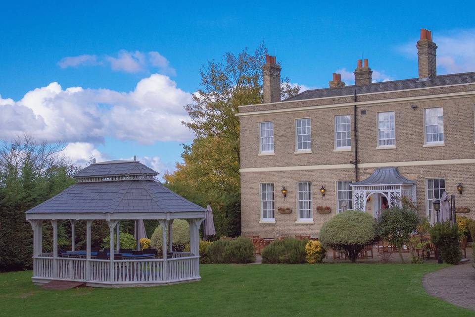 Pavilion and Patio in Autumn