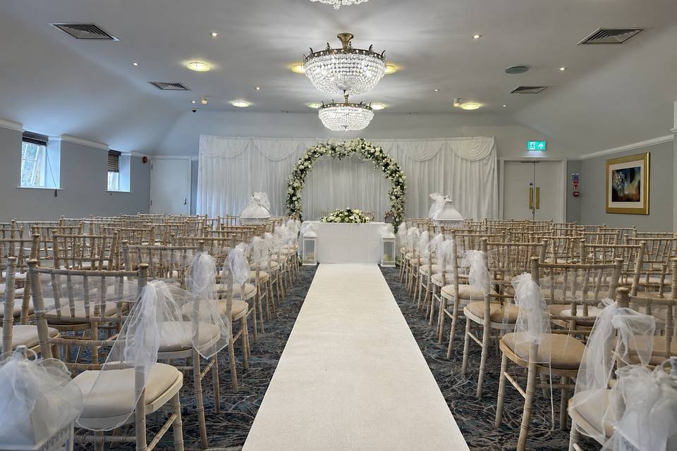 Duchess Suite Ceremony set Up