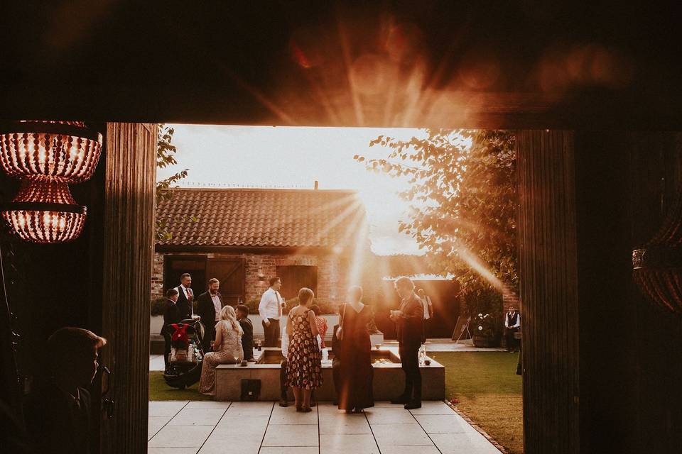 Sunset in The Courtyard