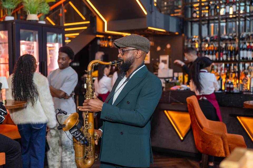 Saxophone Performance Stage