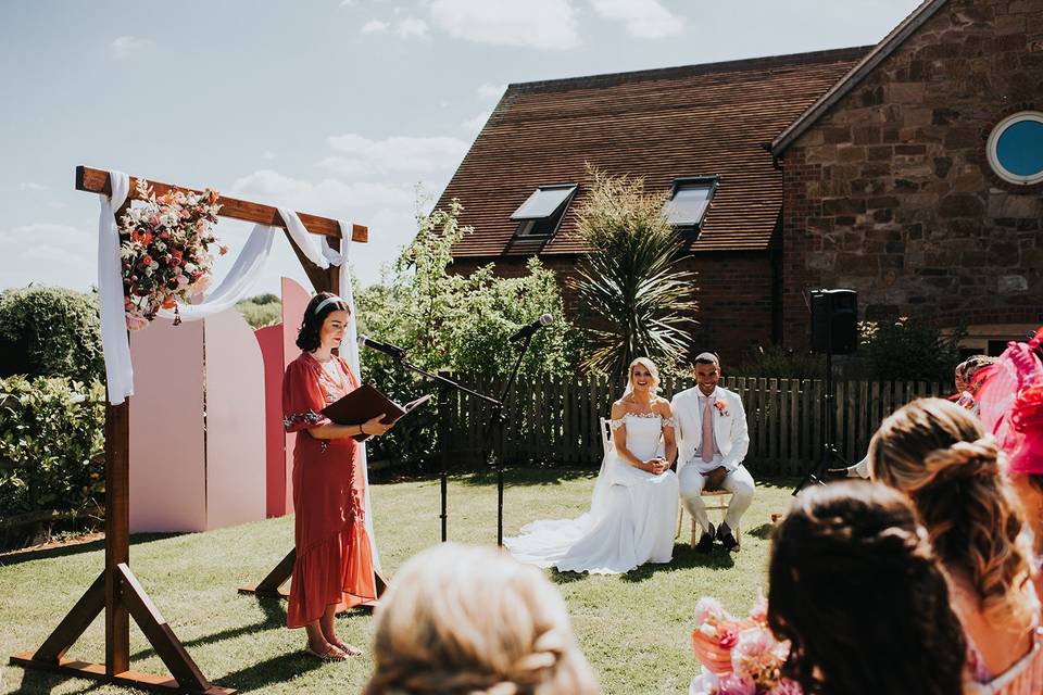 Pink Marquee Wedding