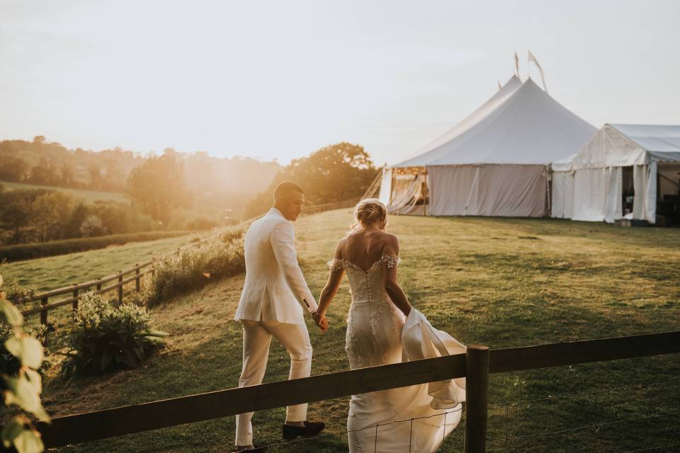 Pink Marquee Wedding