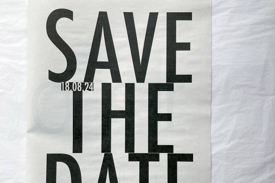 Save the date newspapers