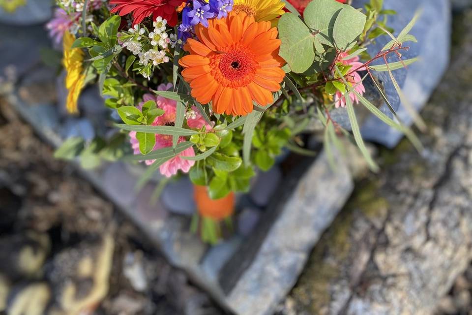 Bright simple handtied bouquet