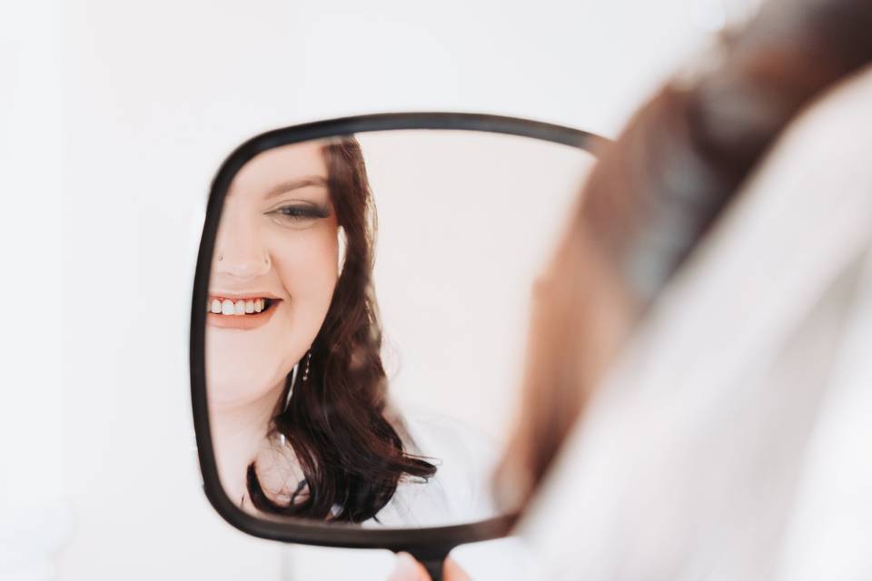 Bride getting ready