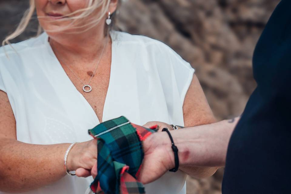 Tenby beach elopement