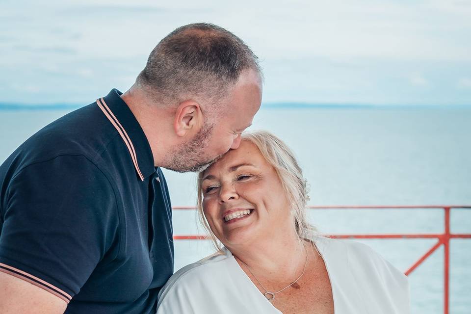 Tenby beach elopement