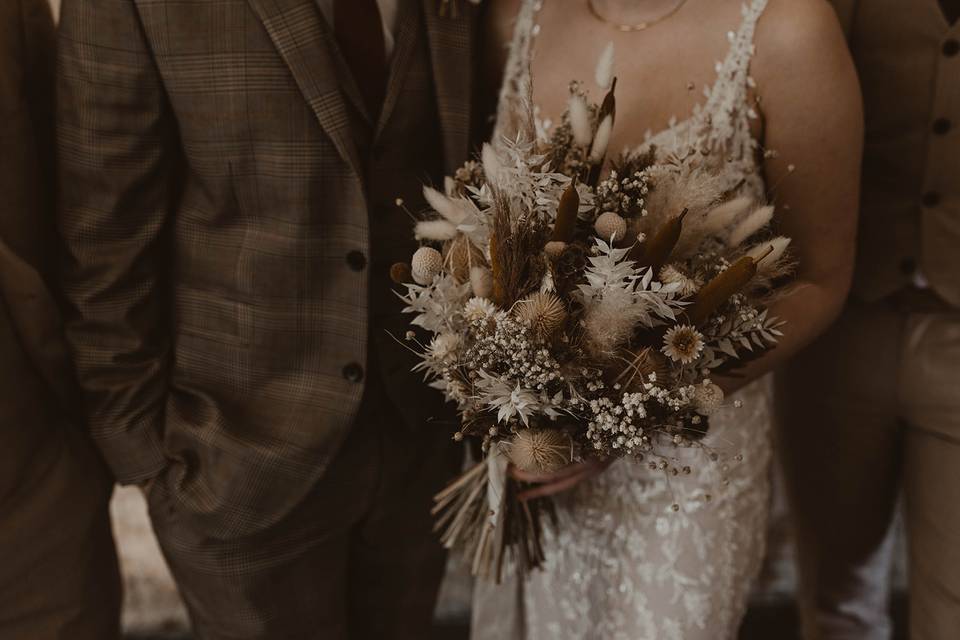 Rustic dried bouquet