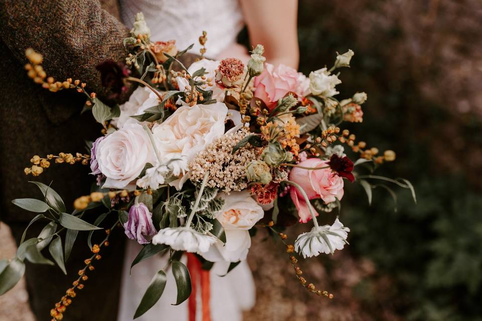 Aqua Floral Design