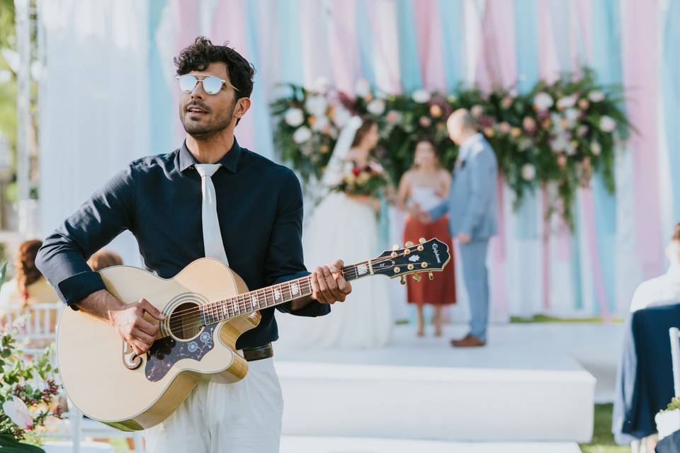 Vocal and guitar