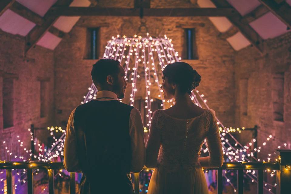 Overlooking the barn