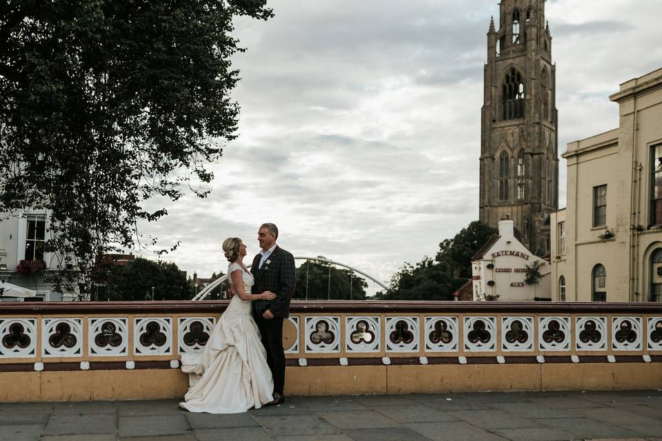 Romantic wedding potrait