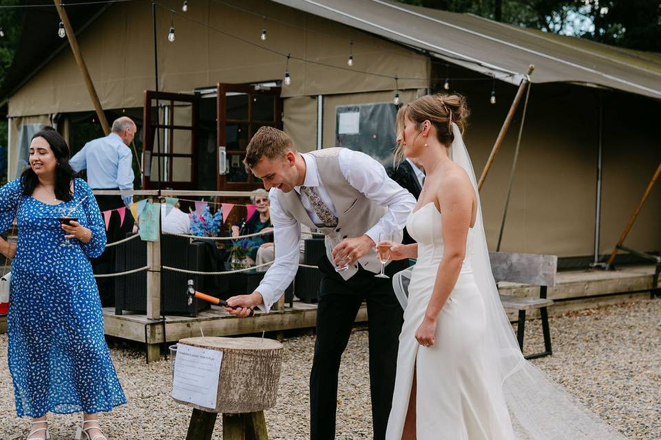The Safari Tent outdoor Space
