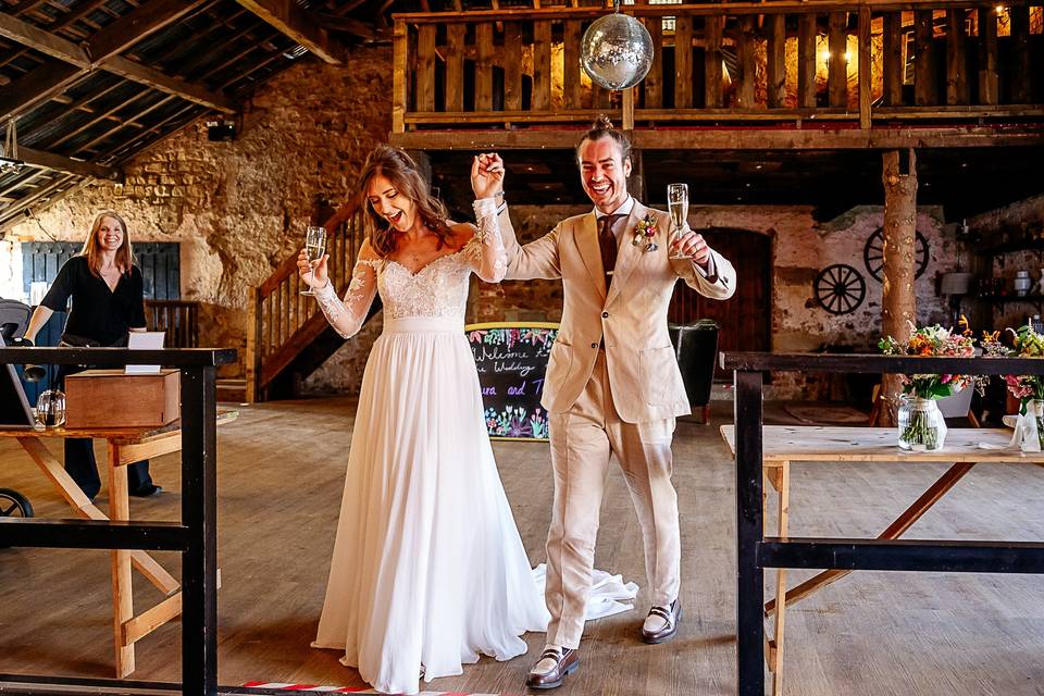 Rustic Barn Wedding Reception