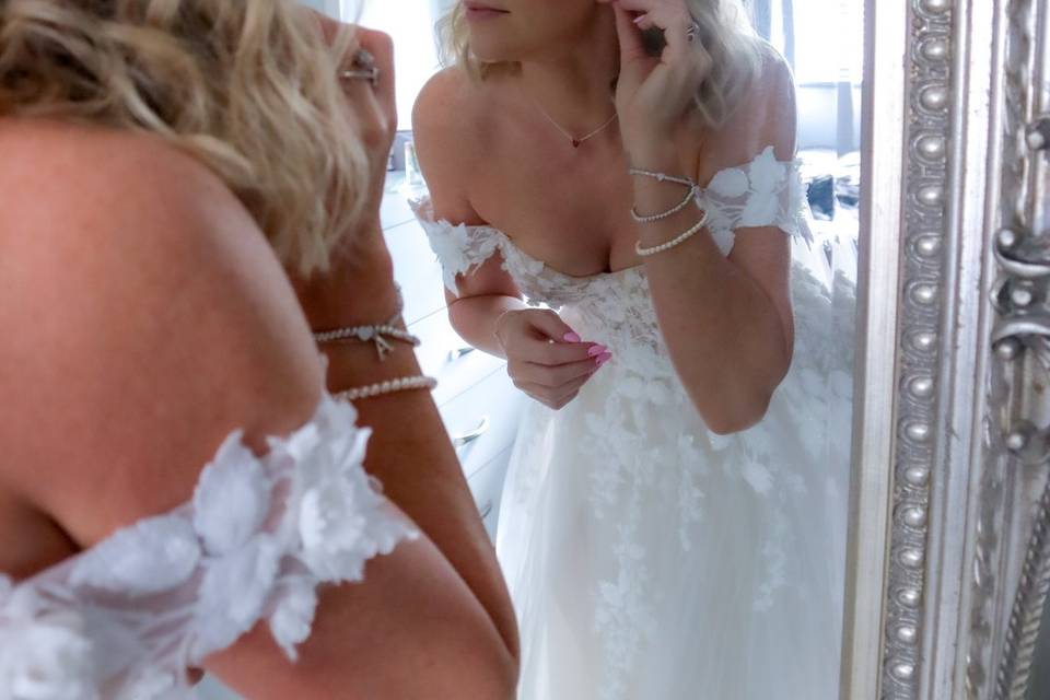 Bride in Reflection