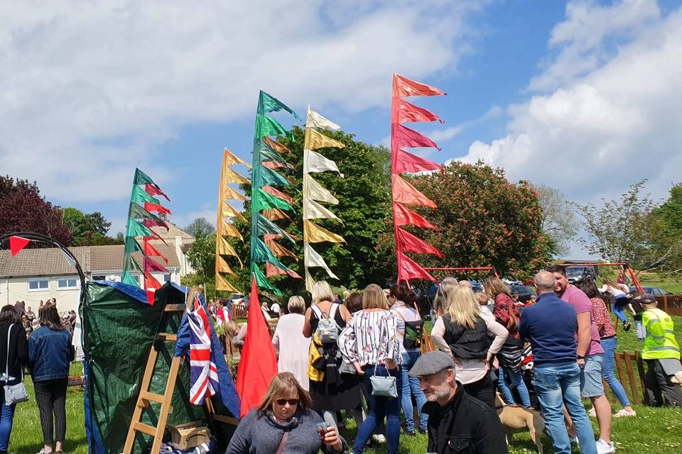 Silk and Ribbon flags