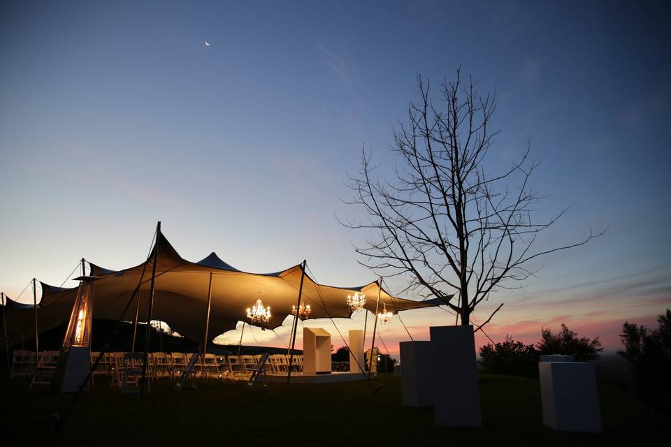 Evening stretch tent