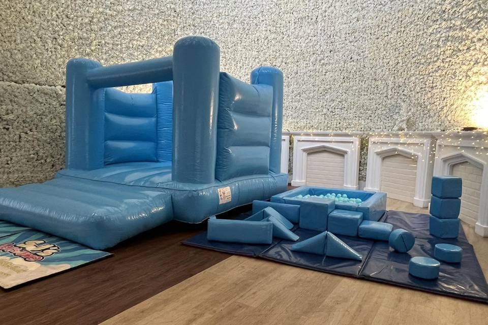 Pastel blue bounce & soft play