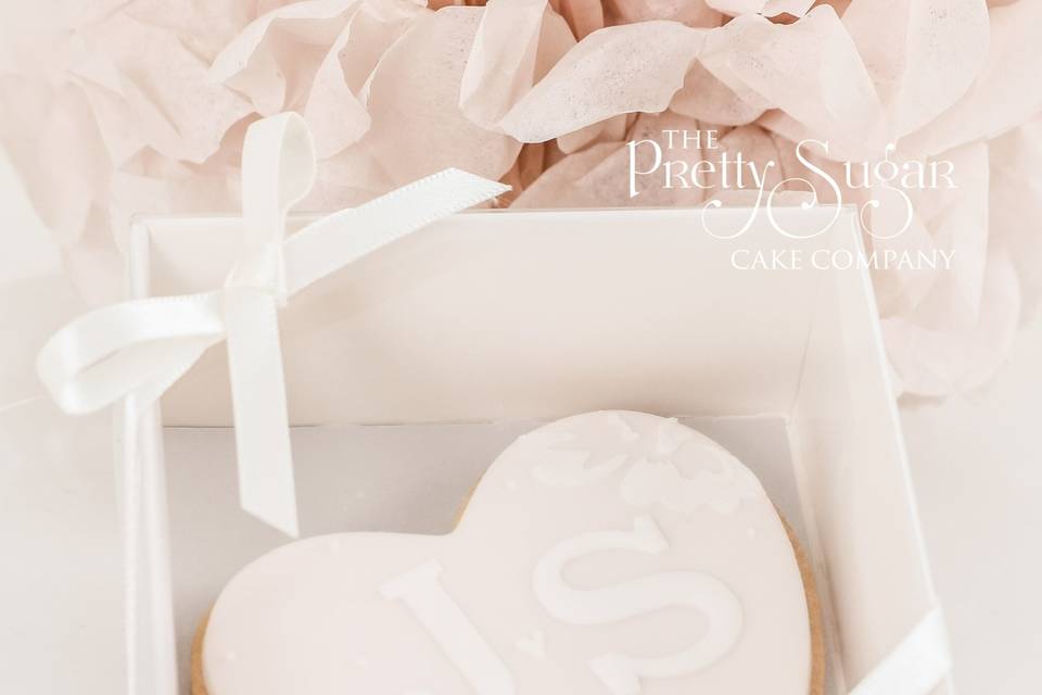 Heart cookie favours