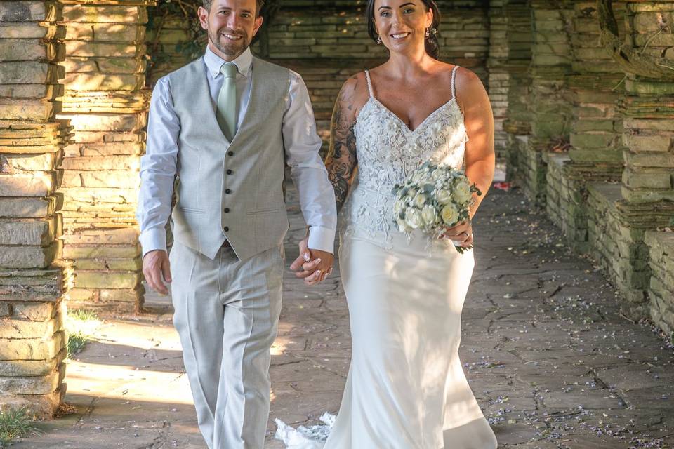 Walking couple