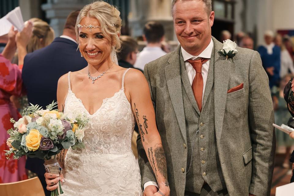 Just married exit walk