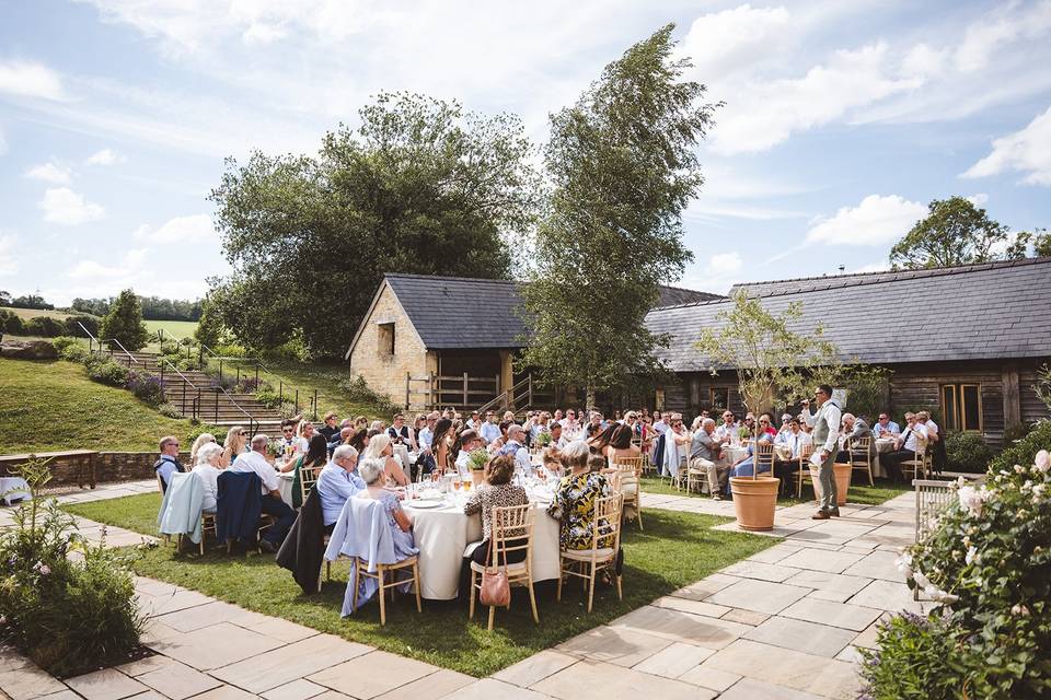 Upcote outside dining