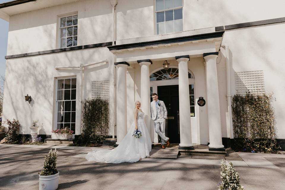 The front of Highfield Hall