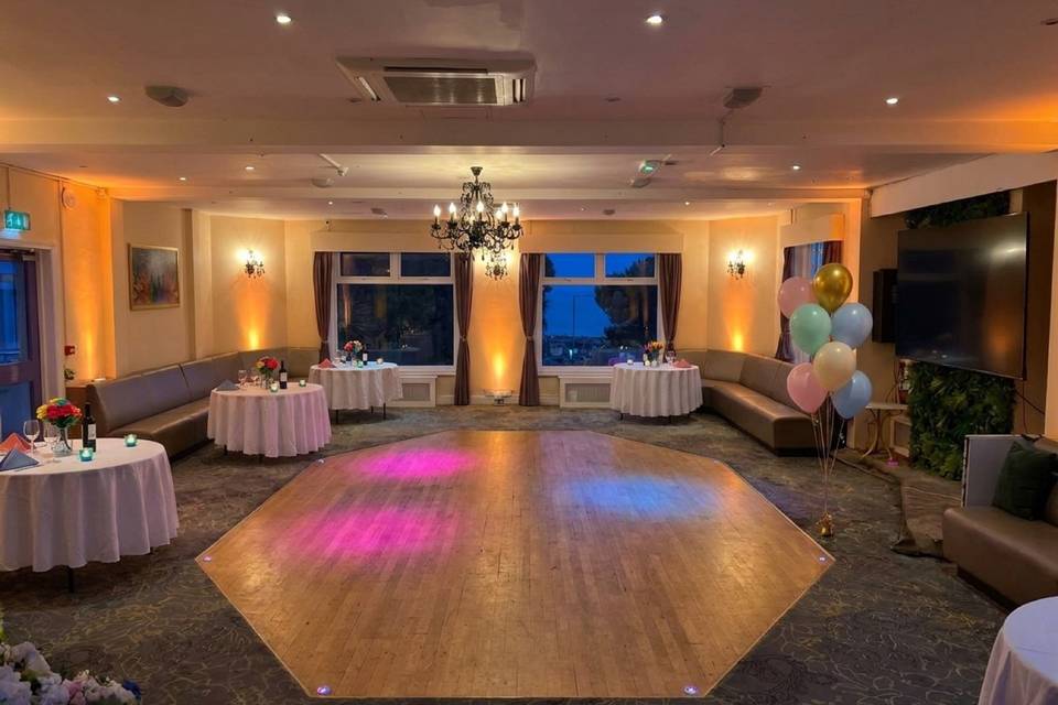 Wedding reception in function