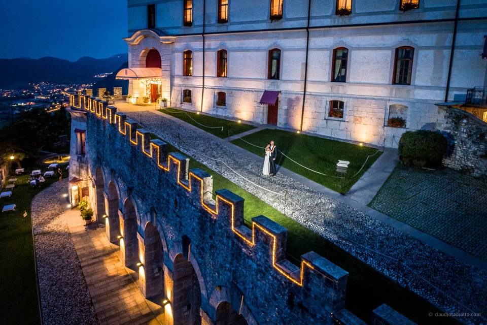 Castel Brando at night