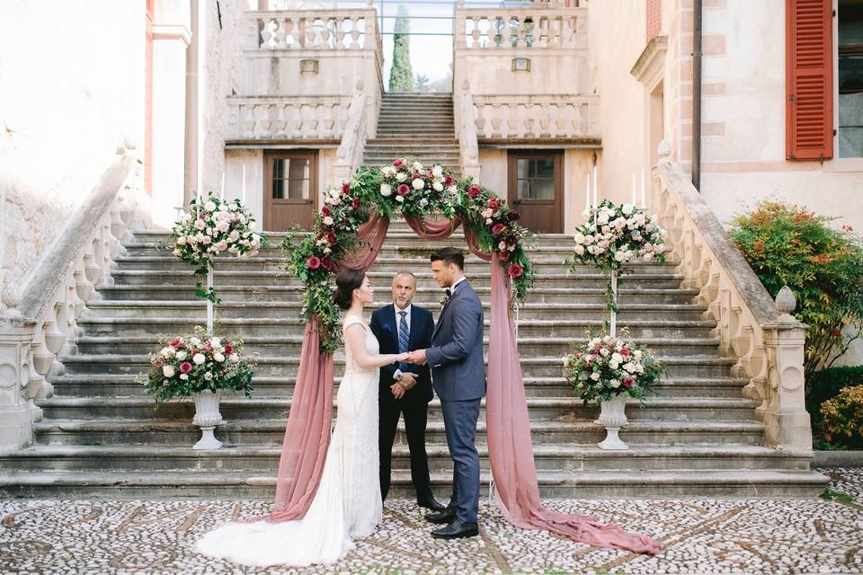 Married at the steps