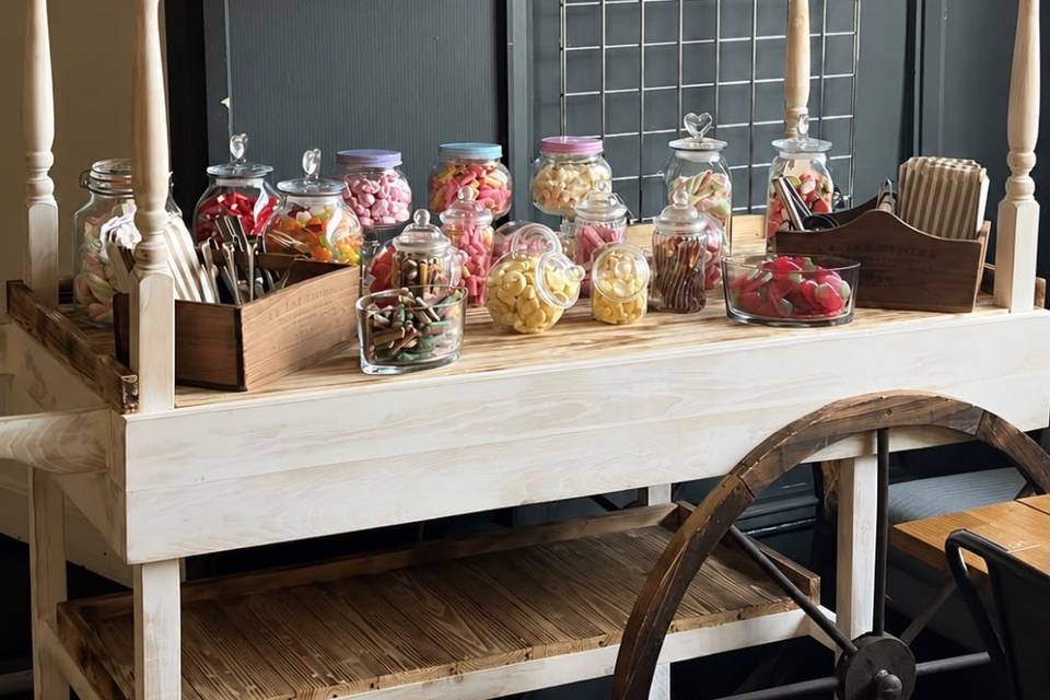Sweet Cart and Jars