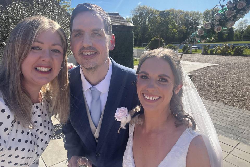 Post-ceremony glow all round.
