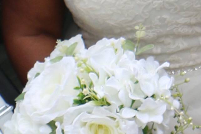 Faux Flower Bridal Bouquet