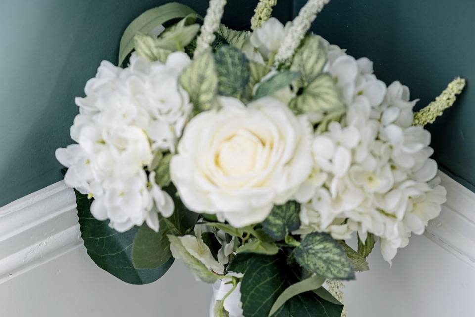 Faux Flower Bridal Bouquet