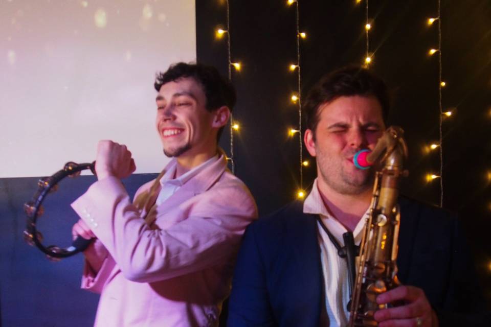 DJ Alex and Jonny on sax