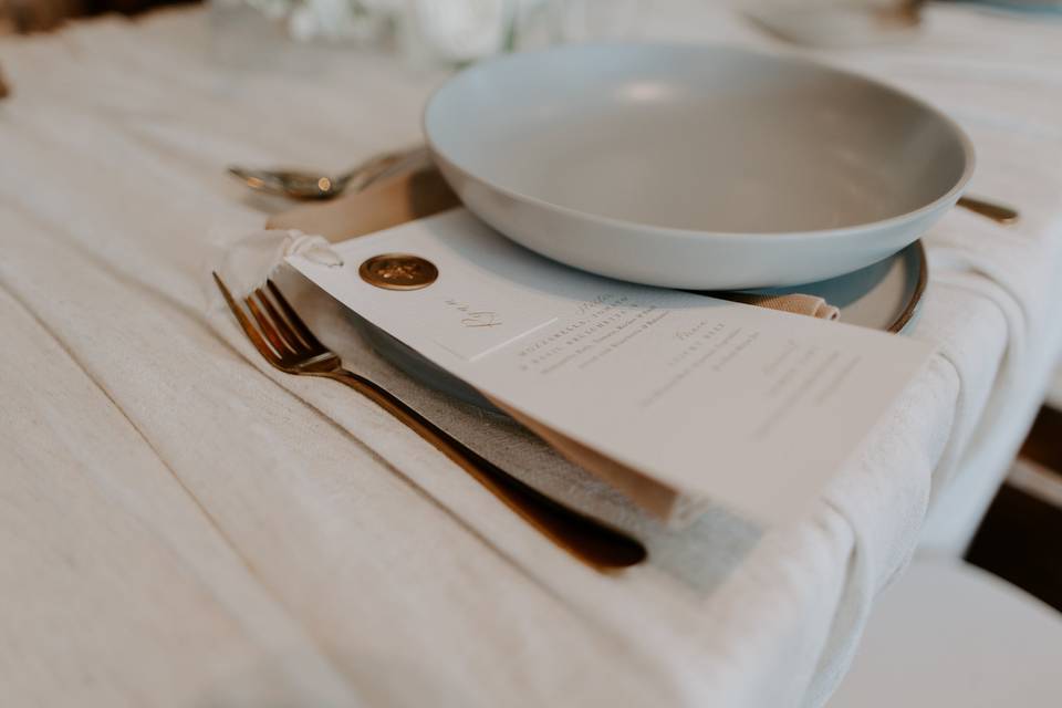 Top Table - Table Setting