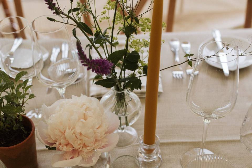 Place settings for your guests