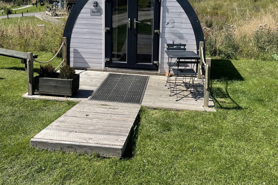 Glamping accommodation