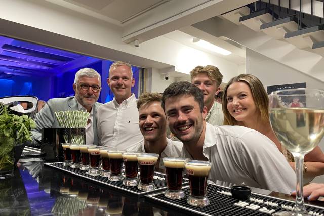Baby Guinness's at the ready