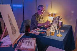 stu harrison live illustration