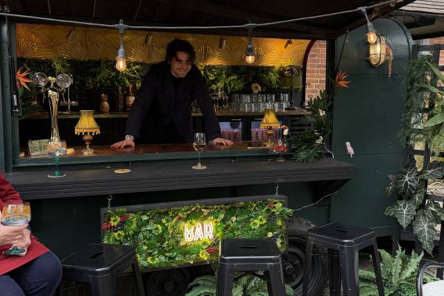 Front of bar