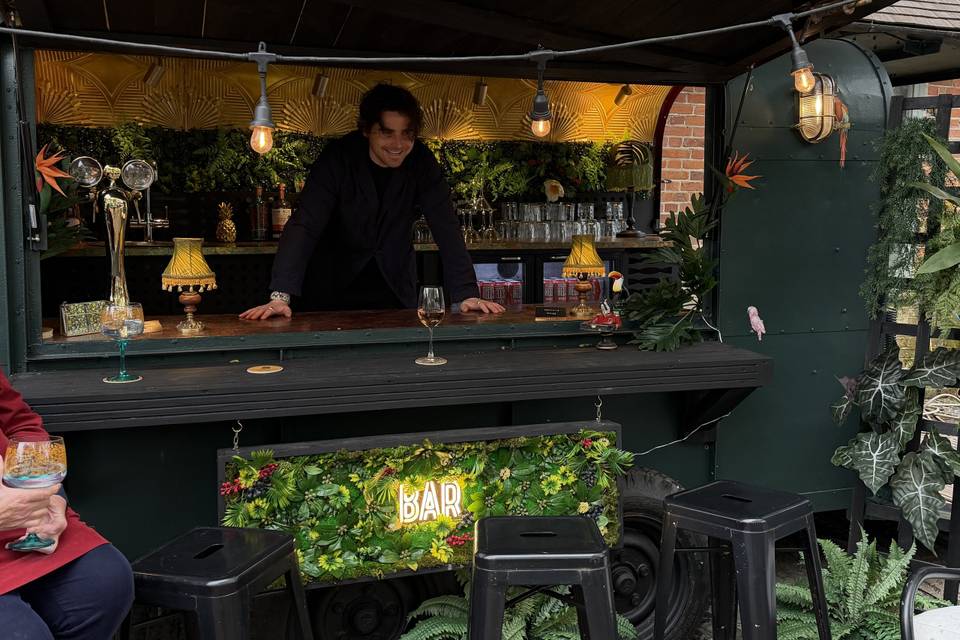 Front of bar