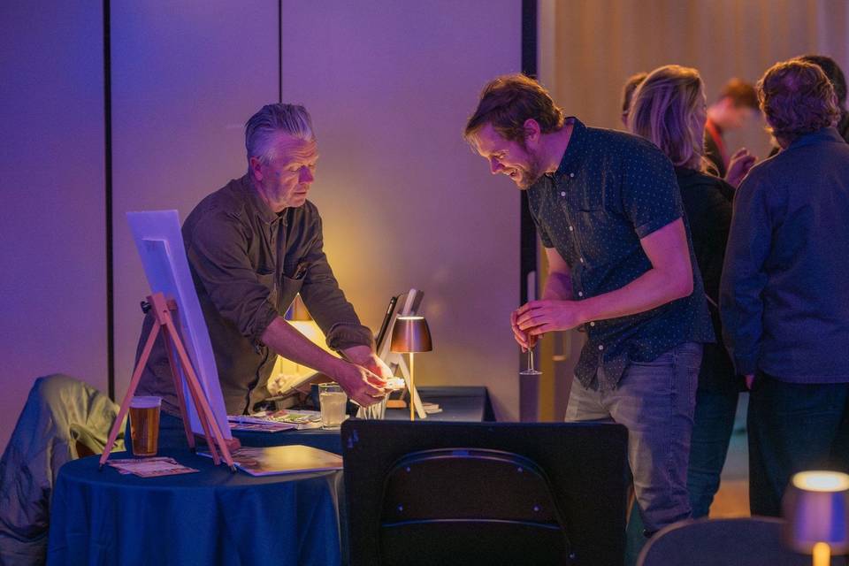 Painting in the dark!