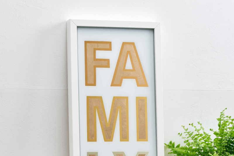 Gold leaf Family Sign